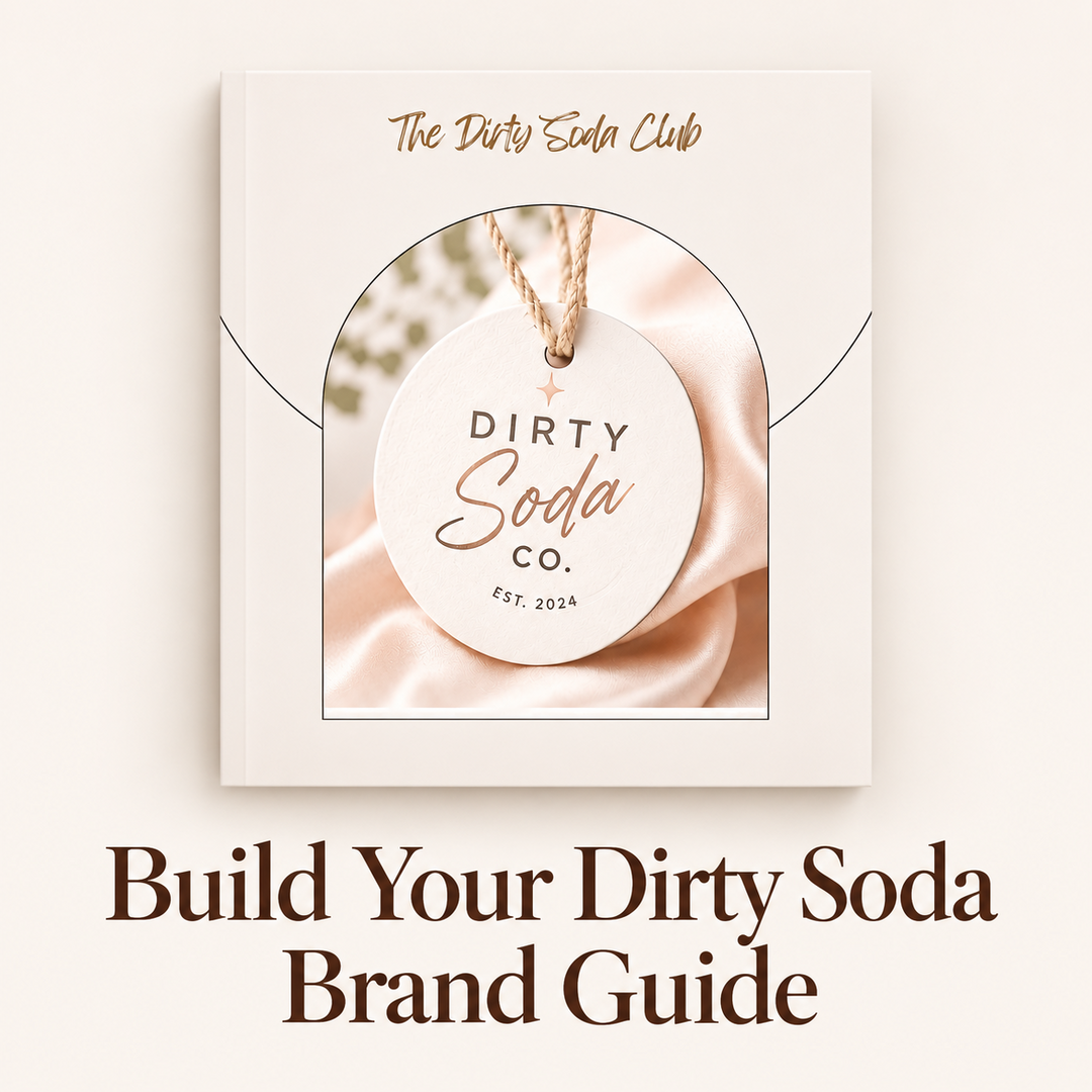 Build Your Dirty Soda Brand Guide digital product mockup