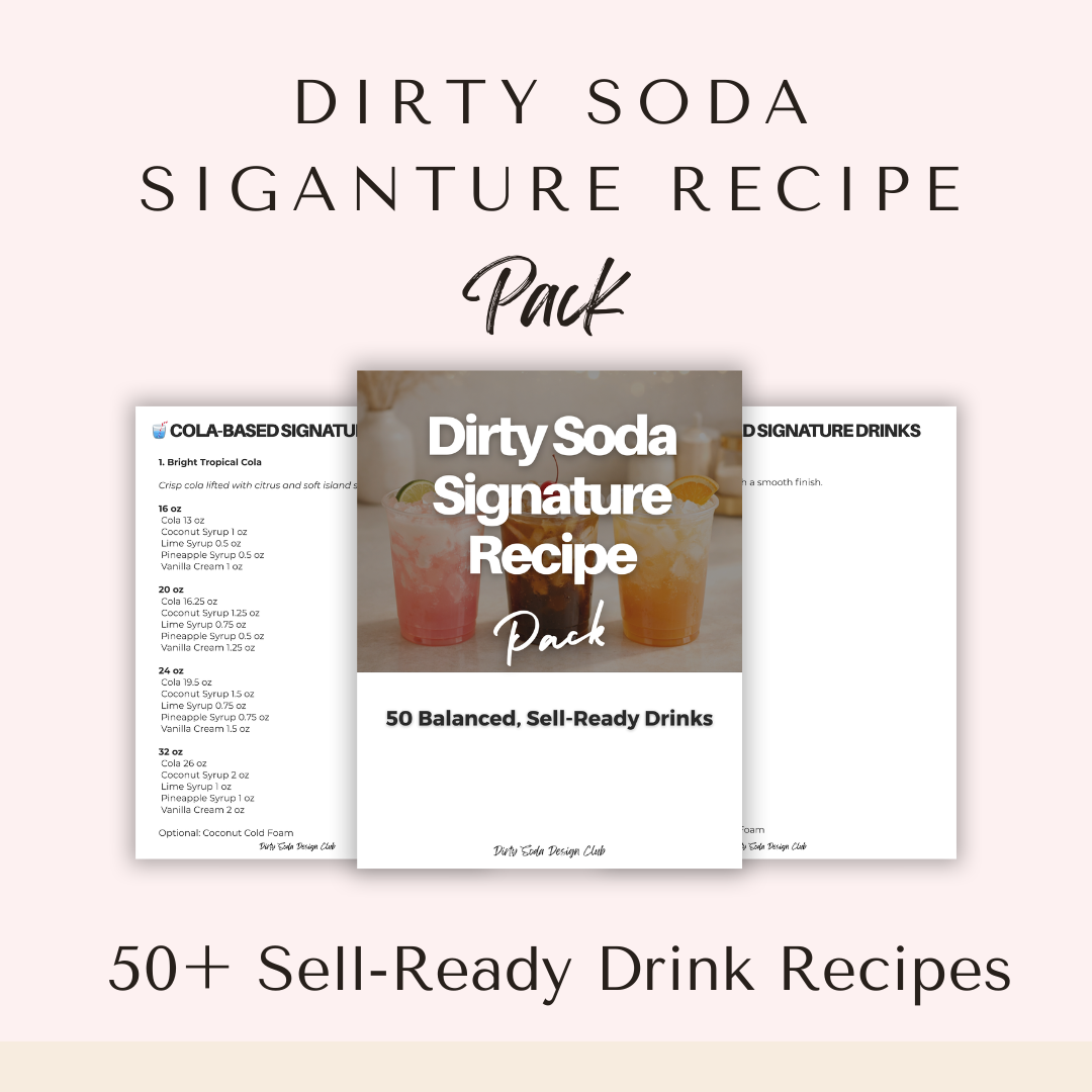 Dirty Soda Signature Recipe Pack