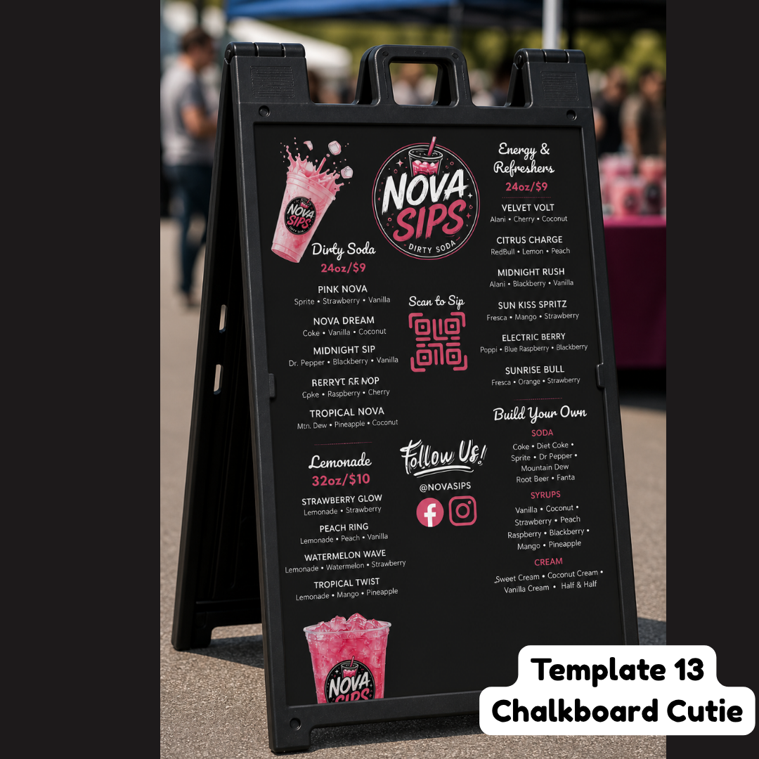 Menu Glow-Up (Done-For-You Dirty Soda Menu) Service