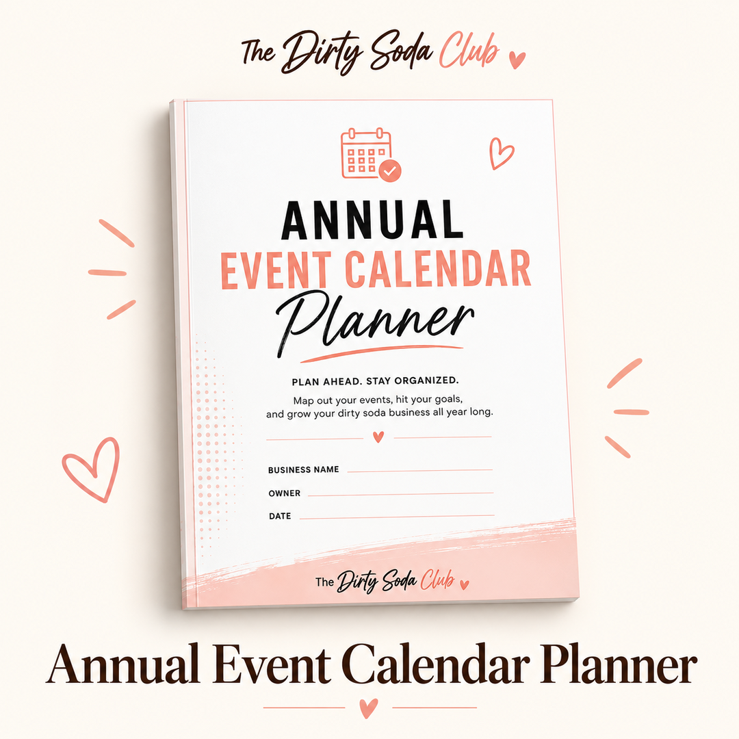 Annual Event Calendar Planner digital product mockup