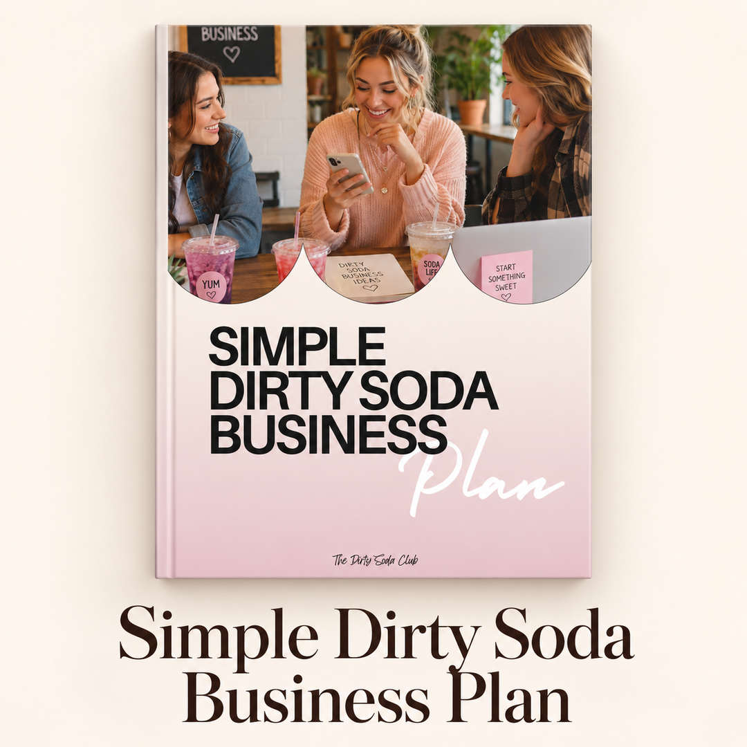 Simple Dirty Soda Business Plan digital product mockup