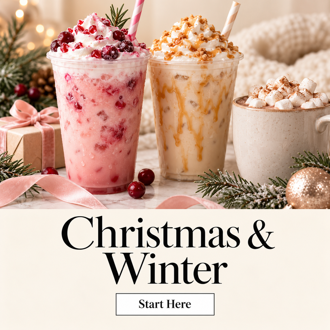 Christmas and winter dirty soda business guides, festive recipes and hot drink resources