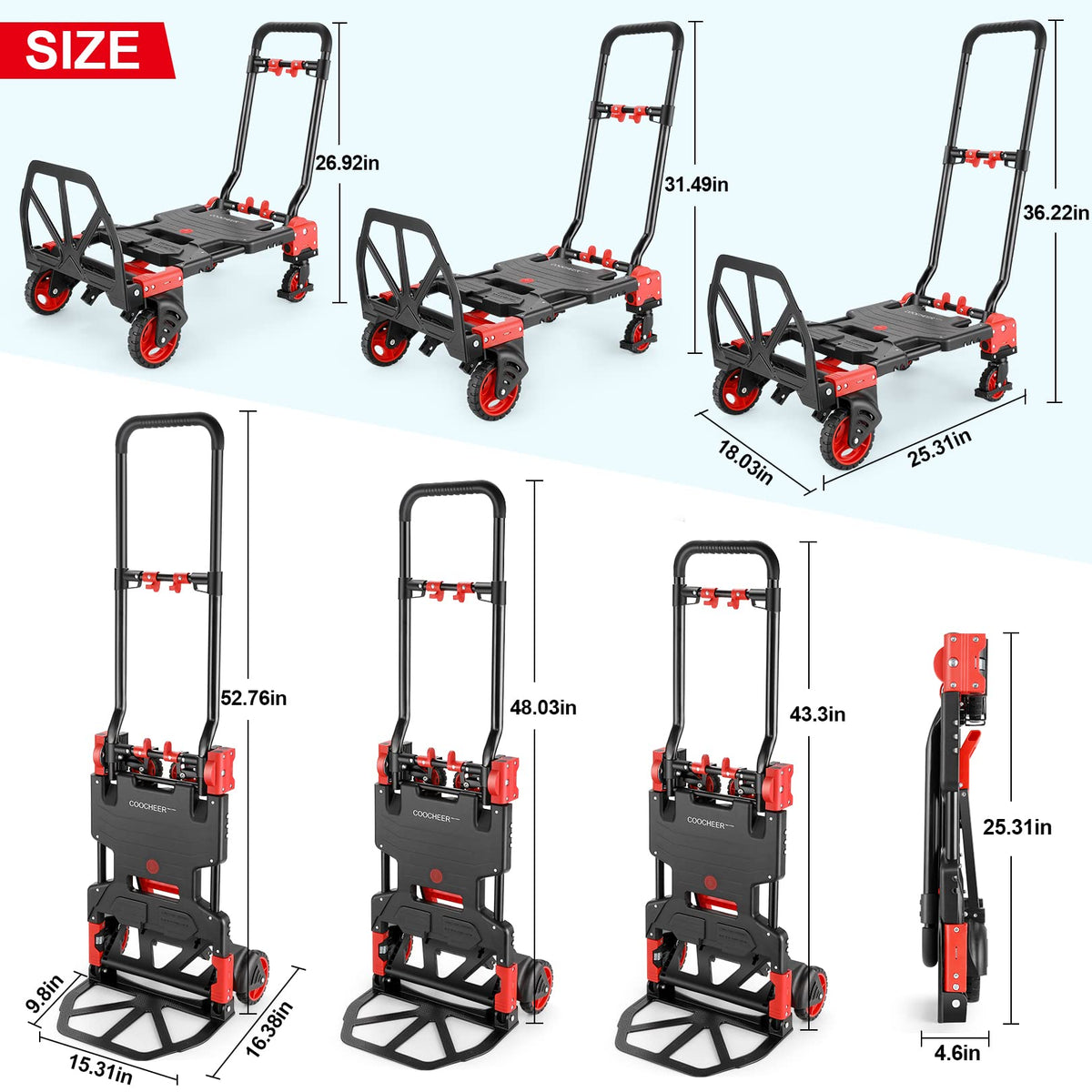 330 lb Folding Dolly