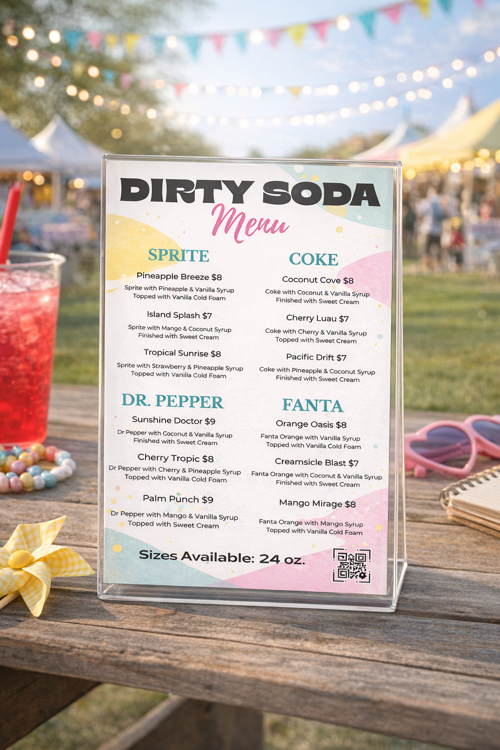 Sweet Sips Menu
