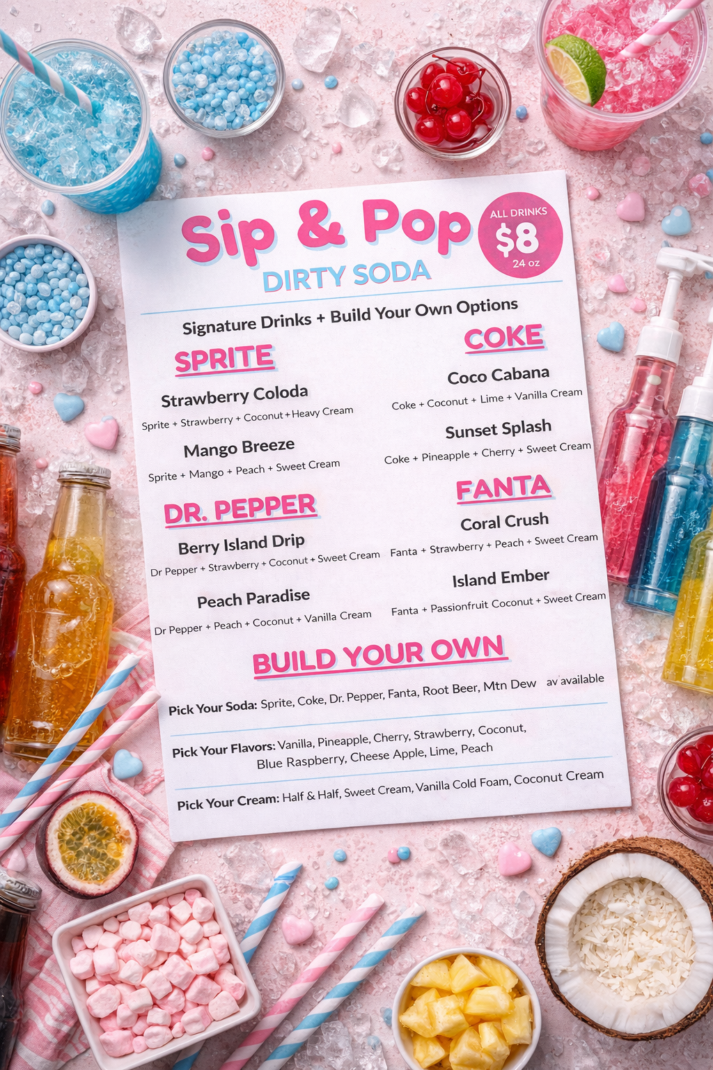 Main Street Menu Template