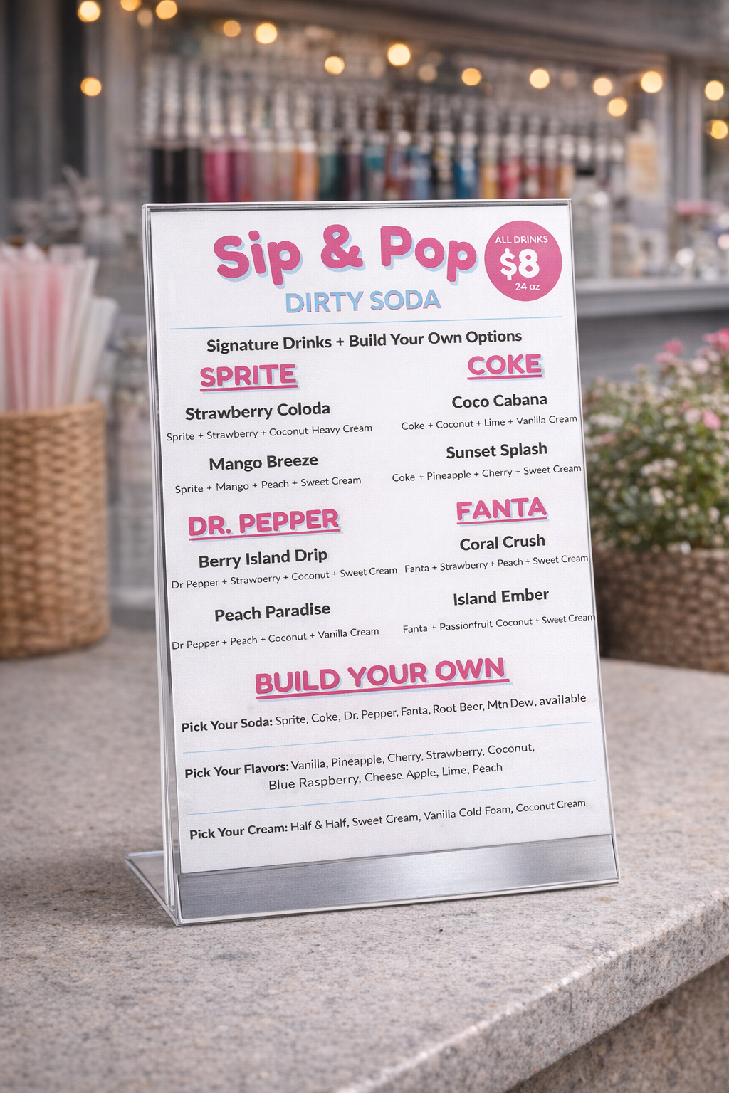 Main Street Menu Template