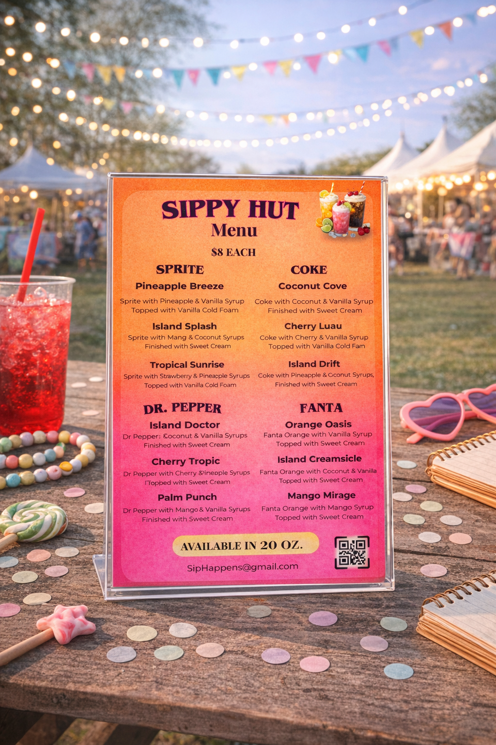 Golden Hour Menu Template