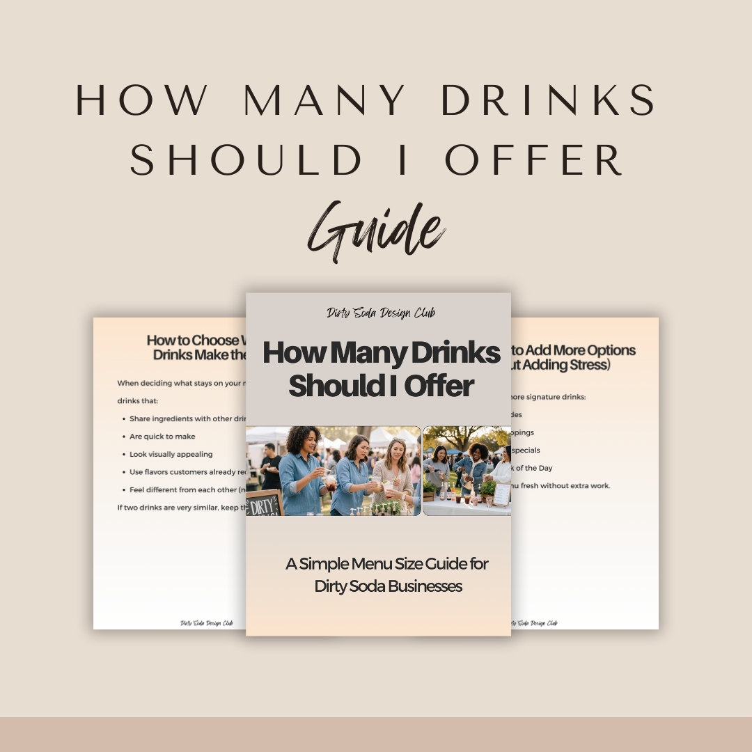 Dirty Soda Business Starter Bundle