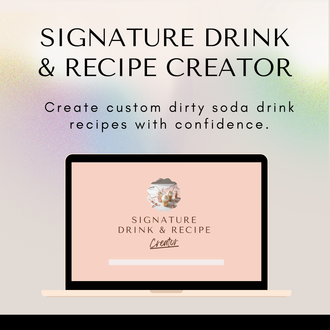 Signature Drink & Recipe Creator