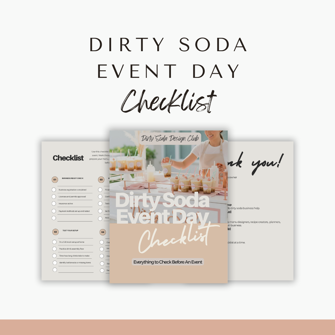 Dirty Soda Business Starter Bundle