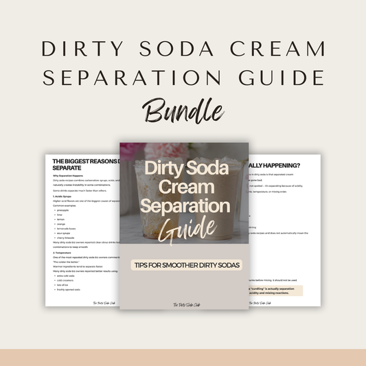 Dirty Soda Cream Separation Guide