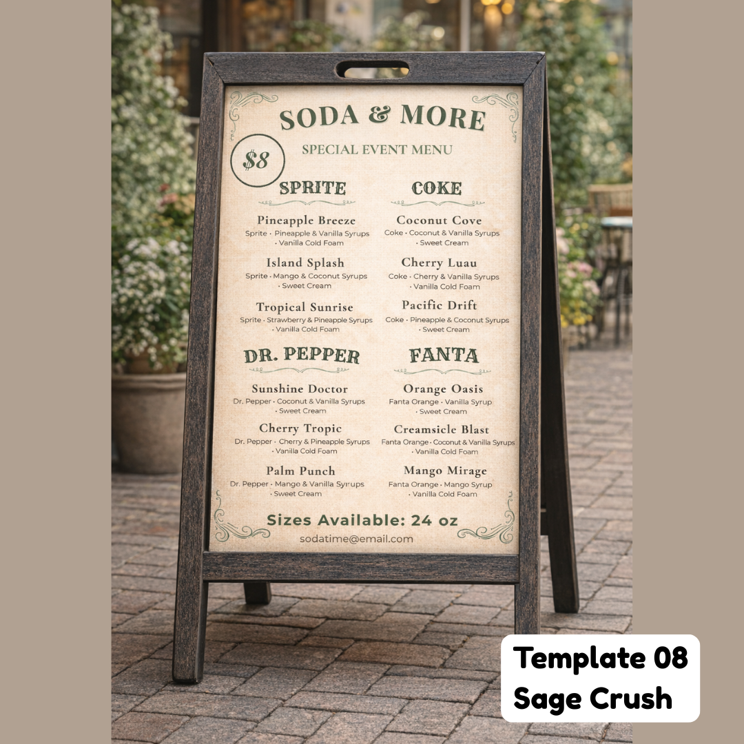 Menu Glow-Up (Done-For-You Dirty Soda Menu) Service