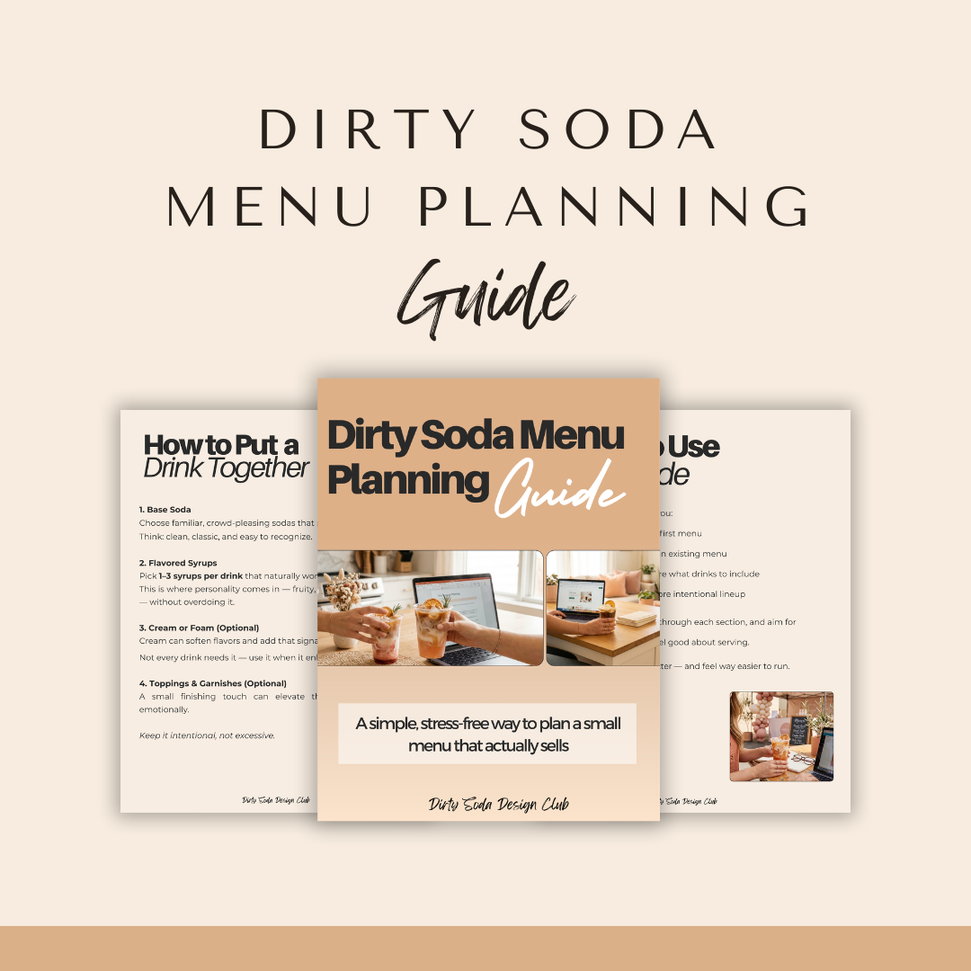 Dirty Soda Menu Planning Guide