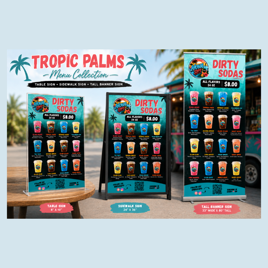 Tropic Palms Menu Collection