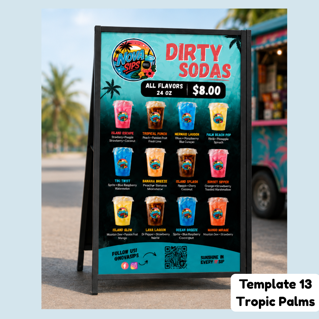Menu Glow-Up (Done-For-You Dirty Soda Menu) Service