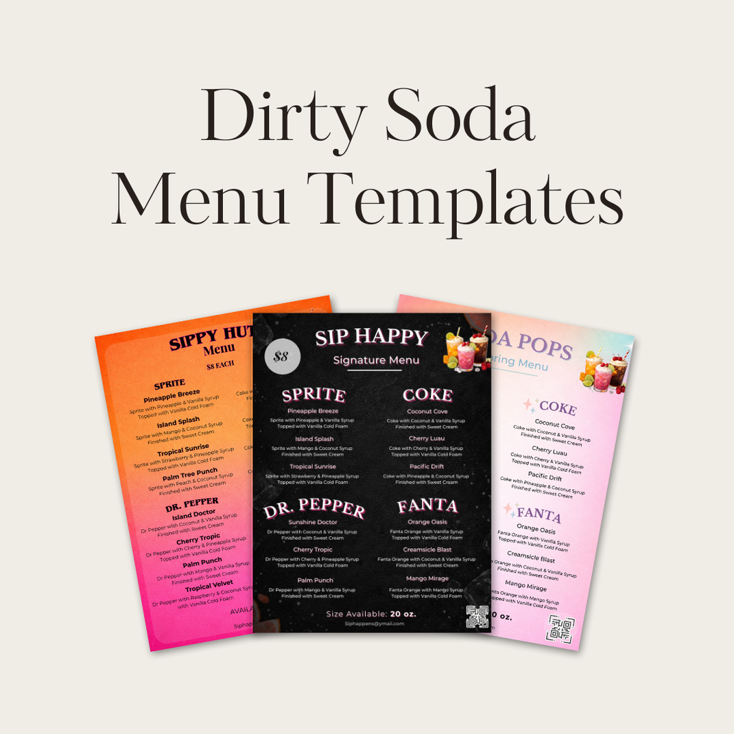 Dirty Soda Design Club | Simple Tools to Start a Dirty Soda Business
