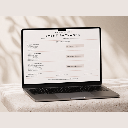 Signature Event Package Template