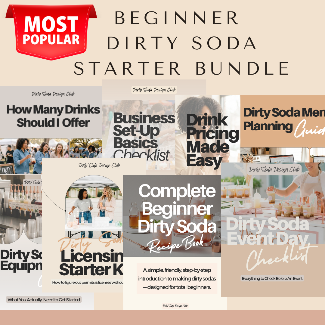 Dirty Soda Business Starter Bundle