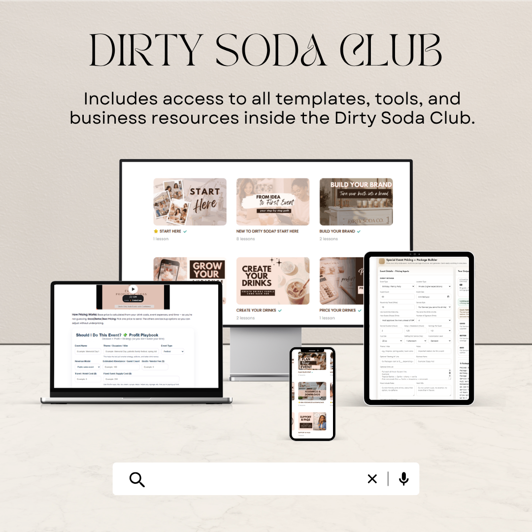 Dirty Soda Club Membership