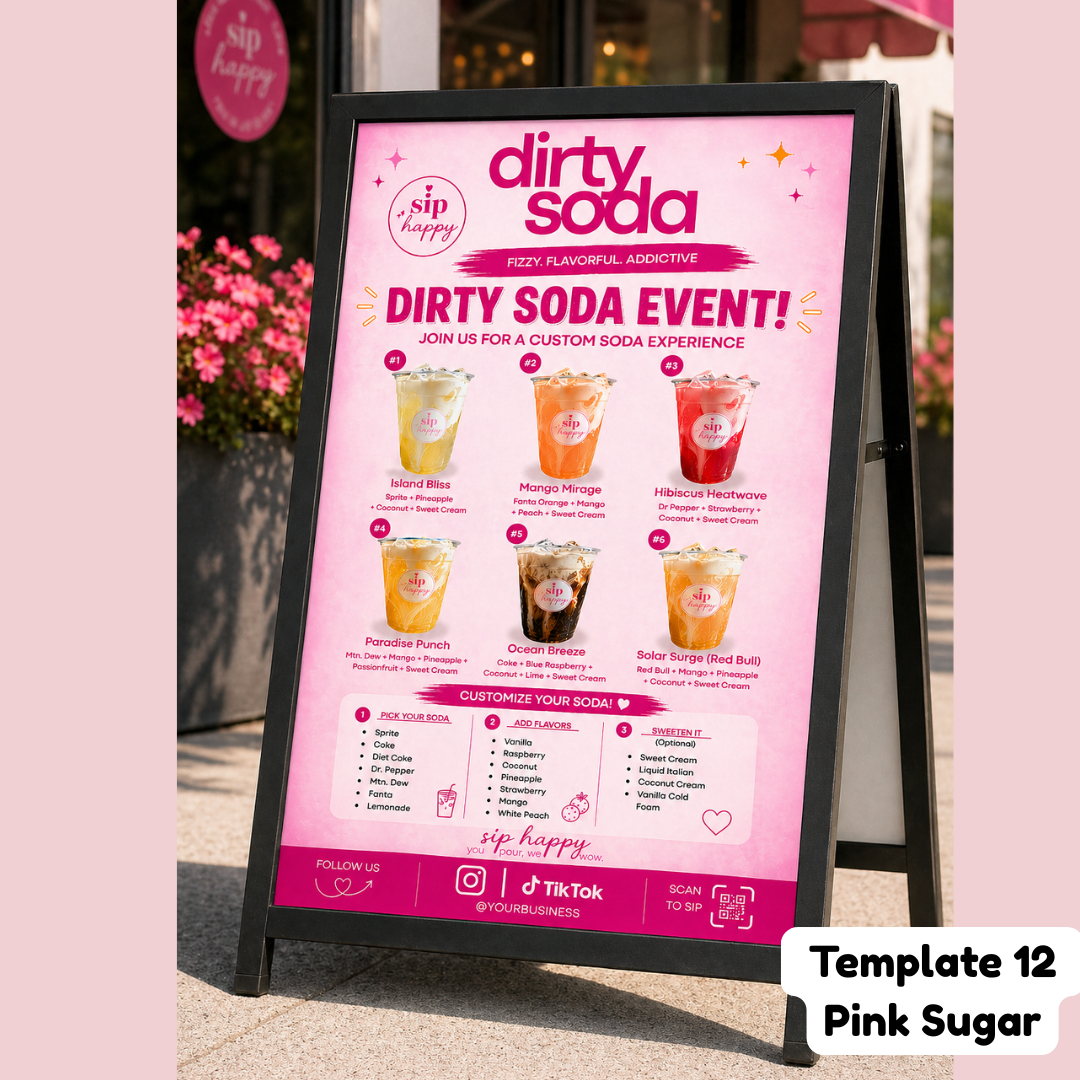 Menu Glow-Up (Done-For-You Dirty Soda Menu) Service
