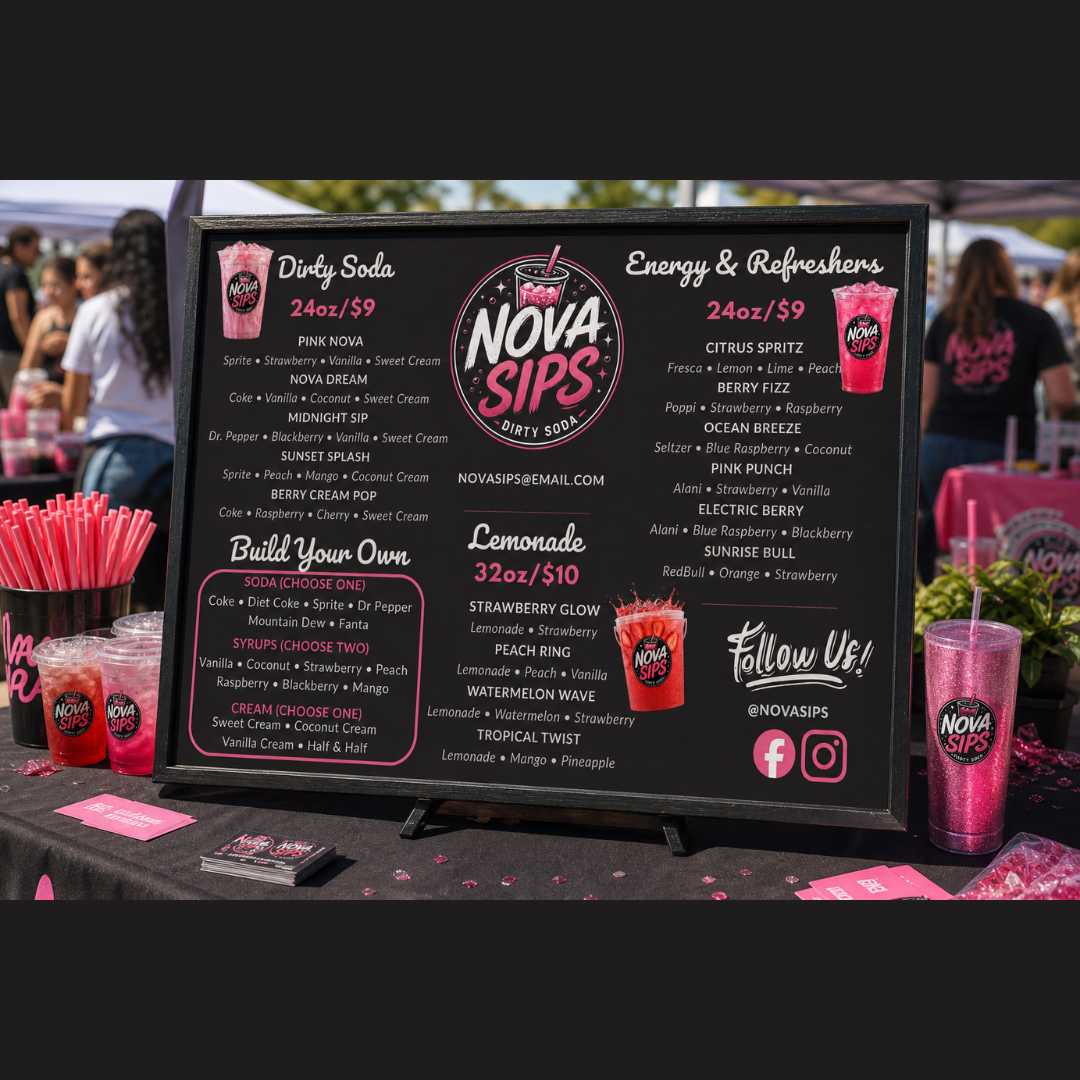 Chalkboard Cutie Menu Collection