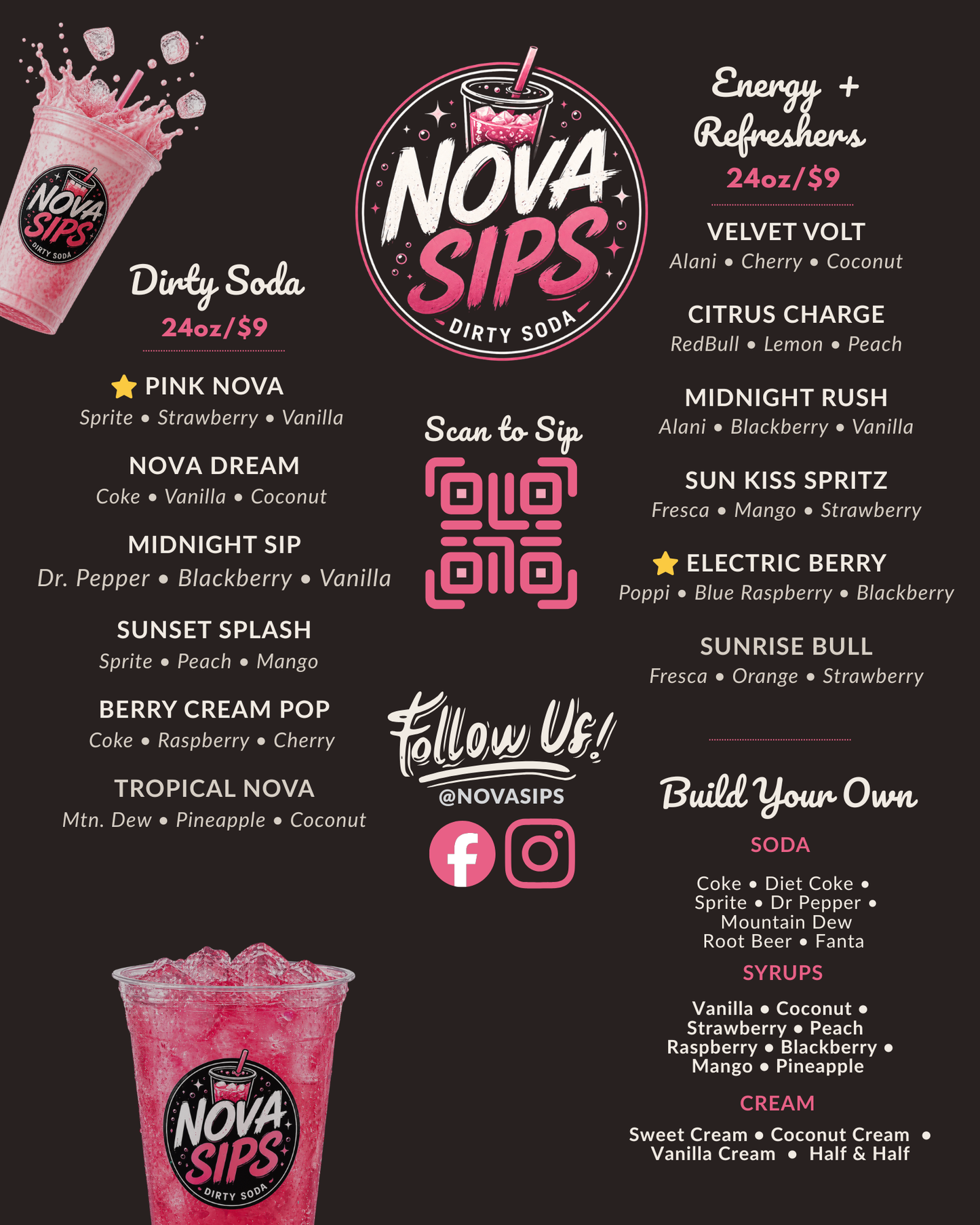 Chalkboard Cutie Menu Collection
