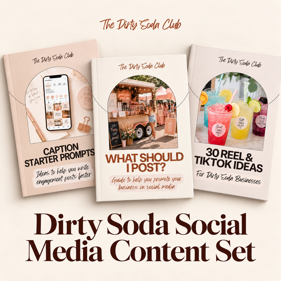 Dirty Soda Social Media Content Set digital resources