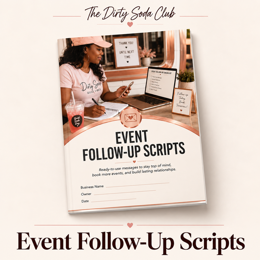 Event Follow-Up Scripts digital product mockup