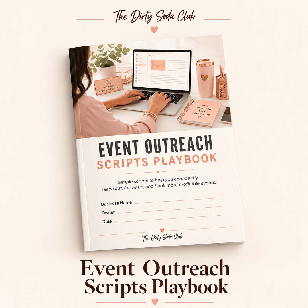 Event Outreach Scripts Playbook digital product mockup