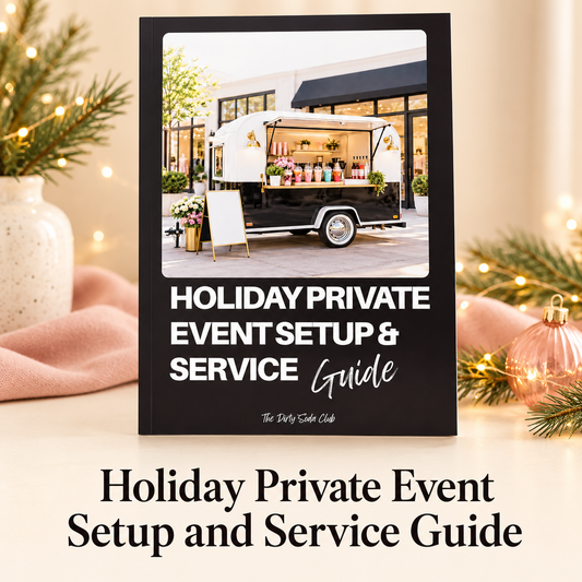 Holiday Private Event Setup and Service Guide PDF guide mockup
