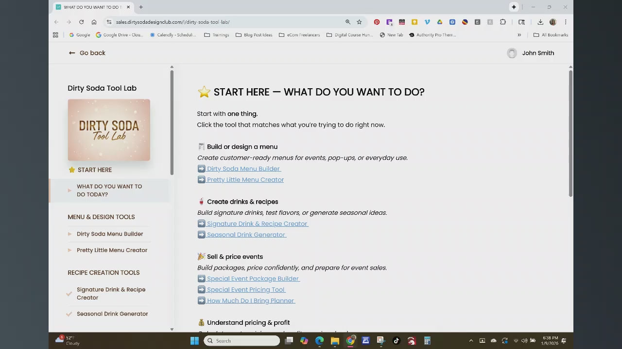 Load video: dirty soda tool lab behind the scenes walkthrough