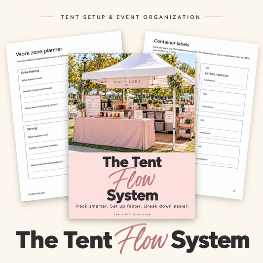 The Tent Flow System with letter-size PDF cover and worksheets